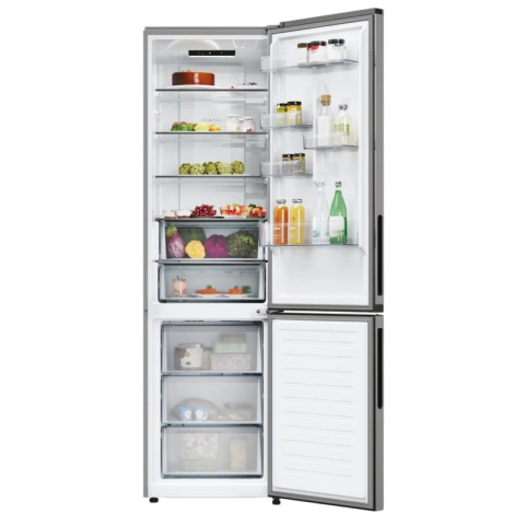 Холодильник двухдверный Candy CNCQ2T620EX, нержавеющая сталь (409 л, 205 см, Total No Frost) [3]