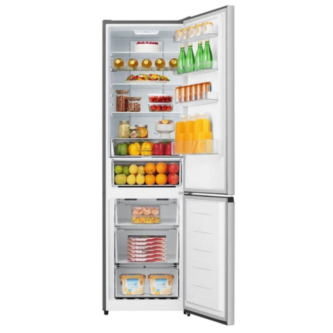 Холодильник двухдверный Gorenje NRK620EAXL4, серый (336 л, 200,4 см, Total No Frost) [4]