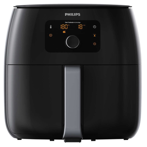 Electrocasnice - Friteuză cu aer cald Philips HD9650/90 – 7.3 L, 2225 W, tehnologie Twin TurboStar – Gătit sănătos, crocant și fără ulei!