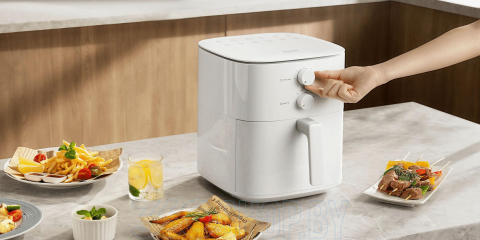Фритюрница с горячим воздухом Xiaomi Smart Air Fryer Essential 6L, 1550 Вт, Белая — готовьте вкусно и без масла! [5]