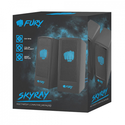 Fury Speaker Skyray, 2.0, 5W, USB, Black [3]