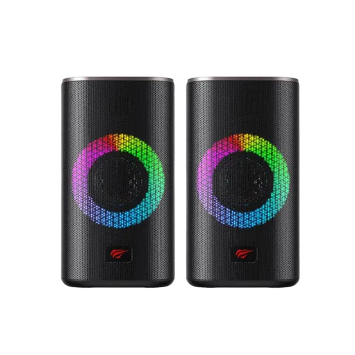 Periferice - Gaming Boxe Havit SK212, 2x2.5" drivers, 2x3W RMS, 4Ohm, 3.5mm/BT, RGB, Black
