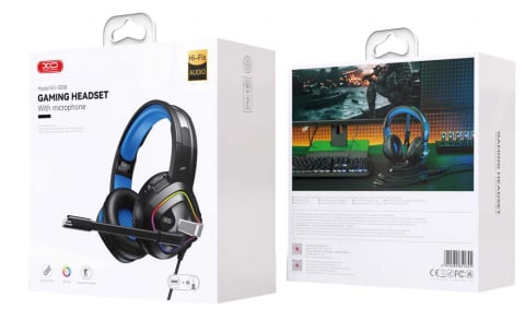 GE-08 Static RGB Long Mic Headworn Game Earphones USB+Dual 3.5mm [3]