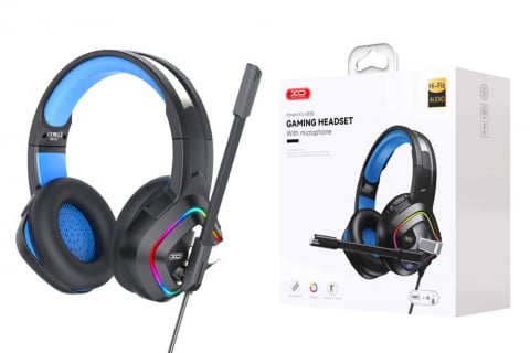 GE-08 Static RGB Long Mic Headworn Game Earphones USB+Dual 3.5mm [1]