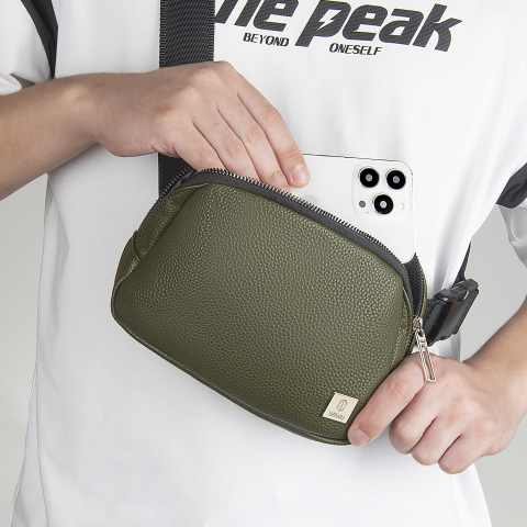 Genti Notebook - Geantă Crossbody LULU – Eleganță și Funcționalitate în Piele PU Verde