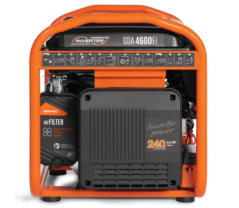 Generator electric Inverter pe benzină DAEWOO GDA 4600Ei (5 kW, 230V, Pornire Electrică & Manuală, Display LCD 3 în 1, Inverter) [5]