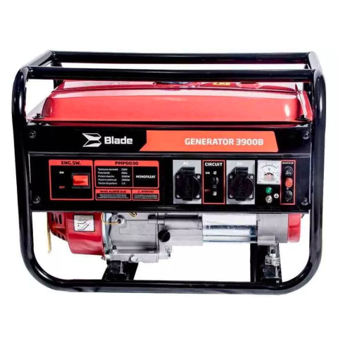 Generatoare - Generator electric pe benzină BLADE 3900B – Putere stabilă 2.4 kW continuu, autonomie mare și fiabilitate pentru casă sau șantier!