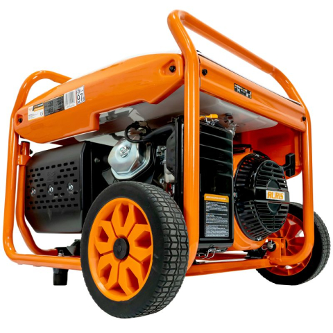 Generator electric pe benzină Ruris GE 8000 (industrial) – Putere trifazică 7 kW continuu, autonomie lungă și rezistență pentru șantier, fermă sau atelier mare! [11]