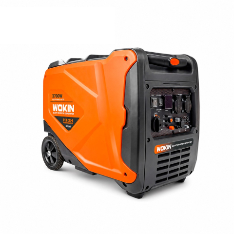 Генераторы - Инверторный бензиновый генератор WOKIN 3700W (3,7 кВт макс., 3,5 кВт, 230 В, выход 12 В, бак 6 л)