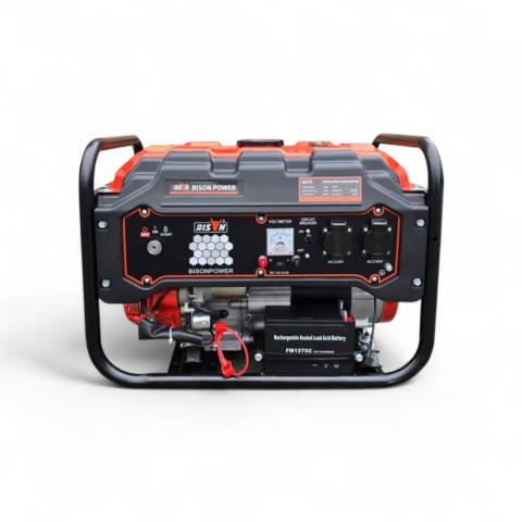 Generator pe benzină Bison BS 3500E, 3 kW, 230 V, pornire electrică [9]