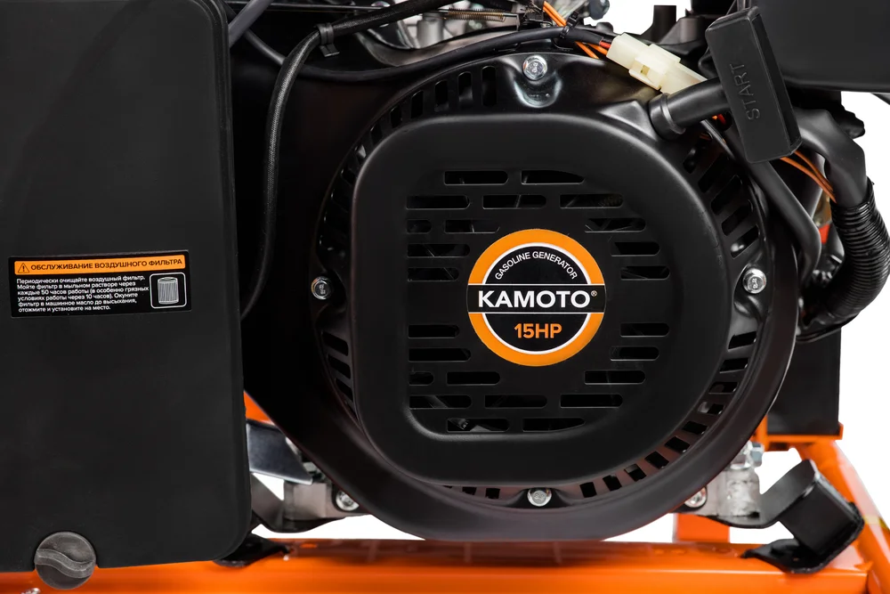 Generator pe benzină KAMOTO GG80E (8 kW Max, Demaror Electric, Priză 32A, Pregătit ATS, Kit Transport) [8]