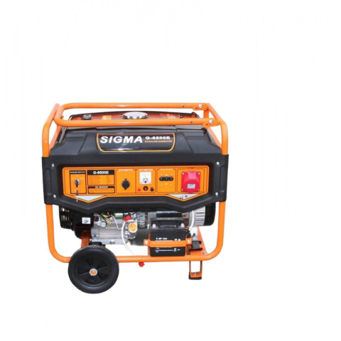 Generatoare - Generator pe benzină Sigma G-6500E ATS, 5,5 kW, 380 V, pornire manuală/electrică, ATS