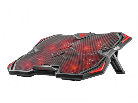 Suporturi pentru notebook - Genesis Cooling Pad Oxid 260, 4 Fans, for 15,6" - 17.3" 2 USB, Led Light