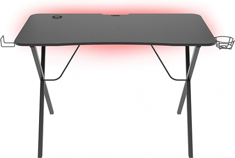 Birou Gaming Genesis Holm 200 RGB cu Hub USB, Suport Căști și Organizator Cabluri – Spațiul Ideal pentru Gameri [3]