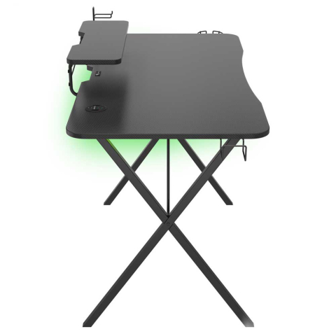 Genesis Desk Gaming Holm 300 RGB – Birou de gaming 120x60 cm cu iluminare RGB, încărcător wireless și organizare completă [2]