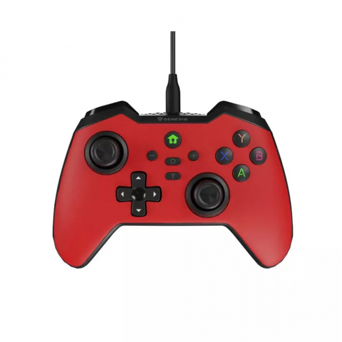 Gaming - Genesis Gamepad Mangan 300 (for PC/Switch/Mobile), Red
