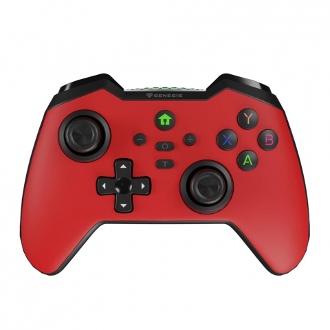 Gaming - Genesis Gamepad Mangan 400 Wireless (for PC/Switch/Mobile), Red