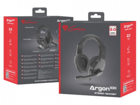 Genesis Headset Argon 100, Stereo, Black [3]