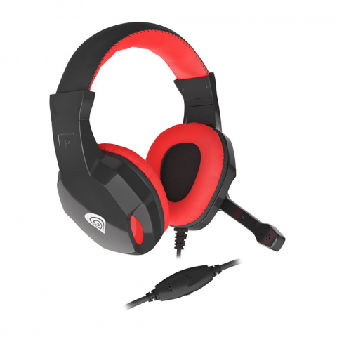 Gaming - Casti gaming Genesis Argon 110, Stereo, Negru-Rosu