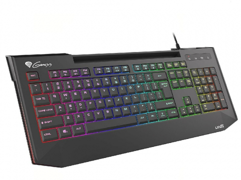 Periferice - Genesis Keyboard Lith 400 RGB US Layout, X-Scissor Slim