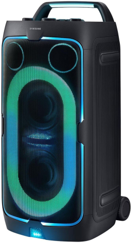 Гига аудиосистема Samsung MX-ST50F/UA Sound Tower (240 Вт RMS, Аккумулятор 12ч, IPX4, Bluetooth, Караоке, Колеса и Ручка, Черный) [4]