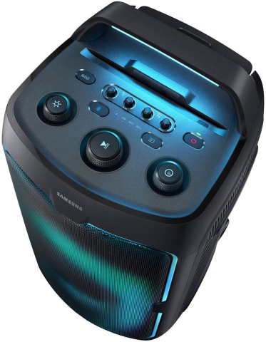 Гига аудиосистема Samsung MX-ST50F/UA Sound Tower (240 Вт RMS, Аккумулятор 12ч, IPX4, Bluetooth, Караоке, Колеса и Ручка, Черный) [1]