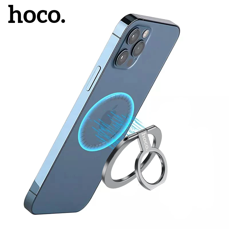 Электроника - GM104 Magnetic metal ring holder metal gray