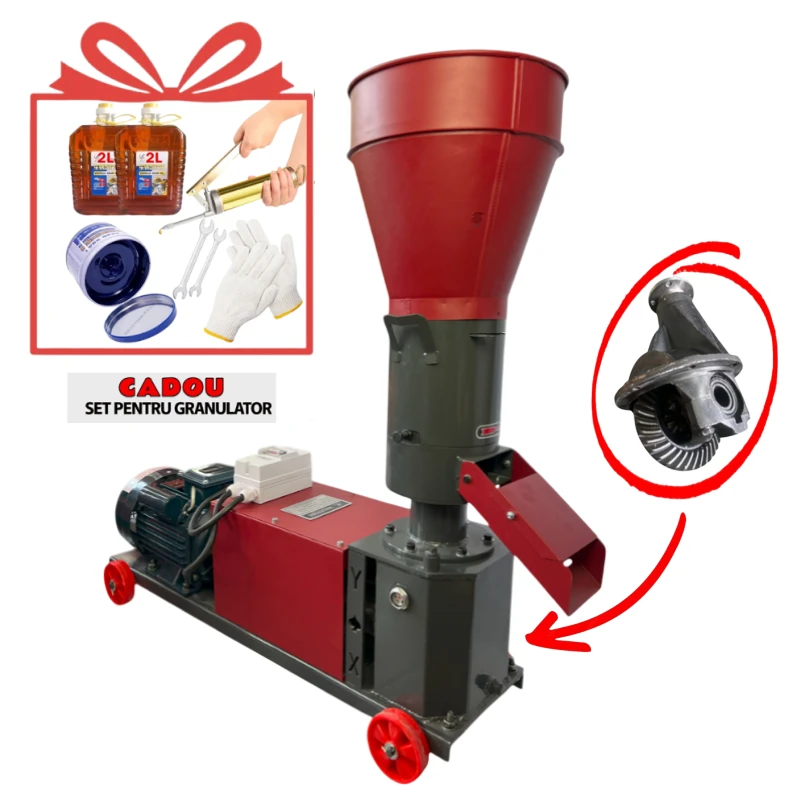 Produse pentru fermieri - Granulator furaje Demetra DM-160RM – Motor 5.5 kW Inclus – 220 V – Capacitate Maximă pentru Fermieri Serioși