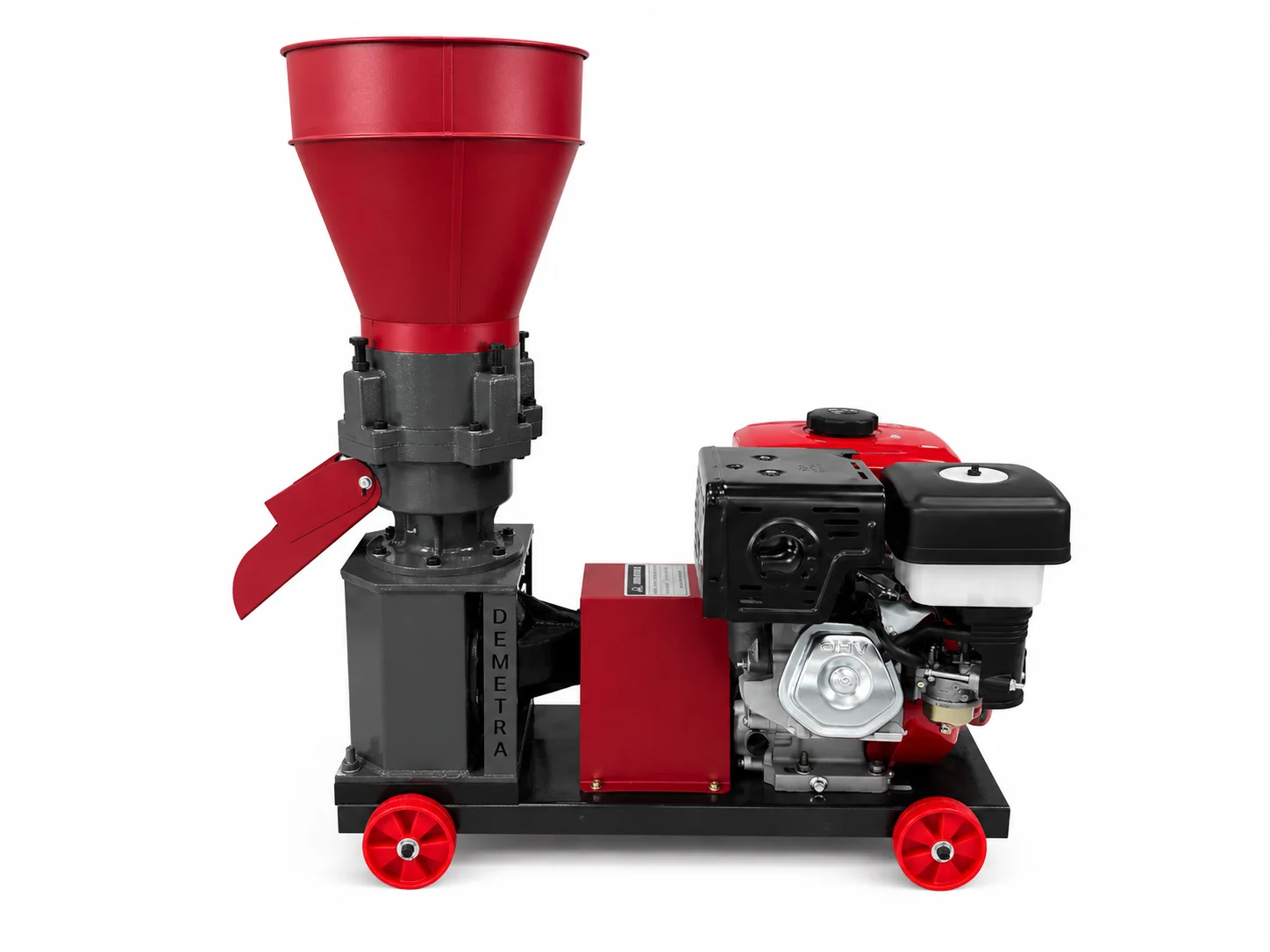 Granulator furaje pe benzină Demetra DM-150PRO-BD4T (9 CP, 4 Role, 150-200 kg/h, Matrice 150 mm) [9]