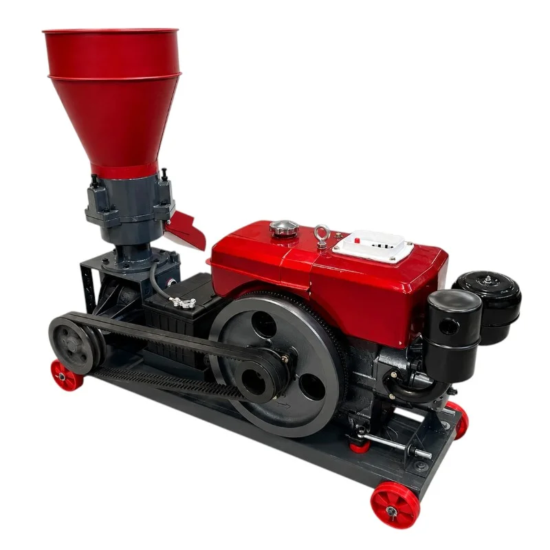 Granulator furaje pe motorină Demetra DM-150PRO-BD (8 CP, Diesel, Starter Electric + Acumulator, 80-120 kg/h, Matrice 150 mm) [3]
