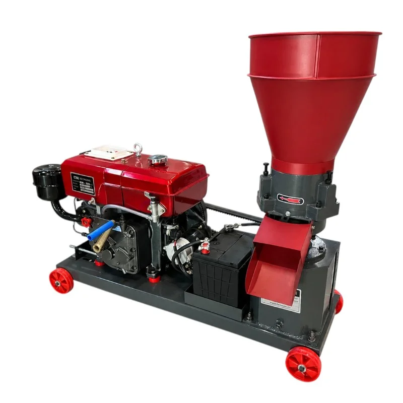 Granulator furaje pe motorină Demetra DM-150PRO-BD (8 CP, Diesel, Starter Electric + Acumulator, 80-120 kg/h, Matrice 150 mm) [1]