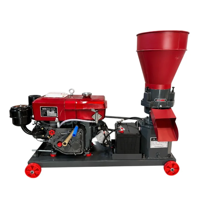 Granulator furaje pe motorină Demetra DM-150PRO-BD (8 CP, Diesel, Starter Electric + Acumulator, 80-120 kg/h, Matrice 150 mm) [7]