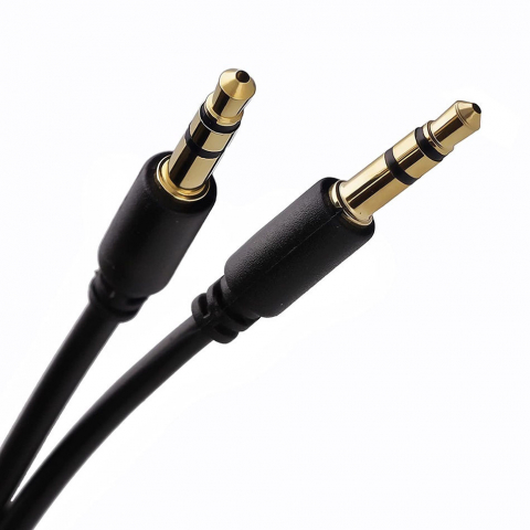 Cabluri - Helmet Audio Cable 3.5 to 3.5, Black