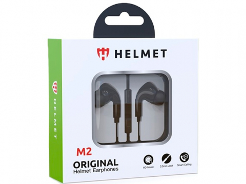 Accesorii Telefoane - Helmet Earphones M2 Series (3.5mm), Black