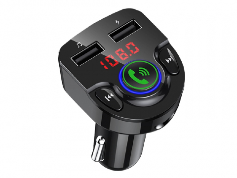 Audio - Helmet FM Transmitter with Car Charger G32, Black