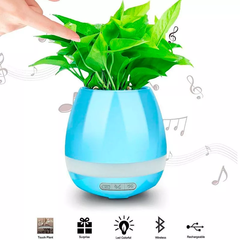 Audio - Helmet Speaker Music Flowerpot, Blue
