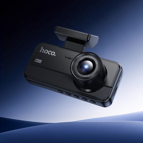 Видеорегистраторы - Hoco DV15 Автомобильный видеорегистратор с экраном 2” – черный