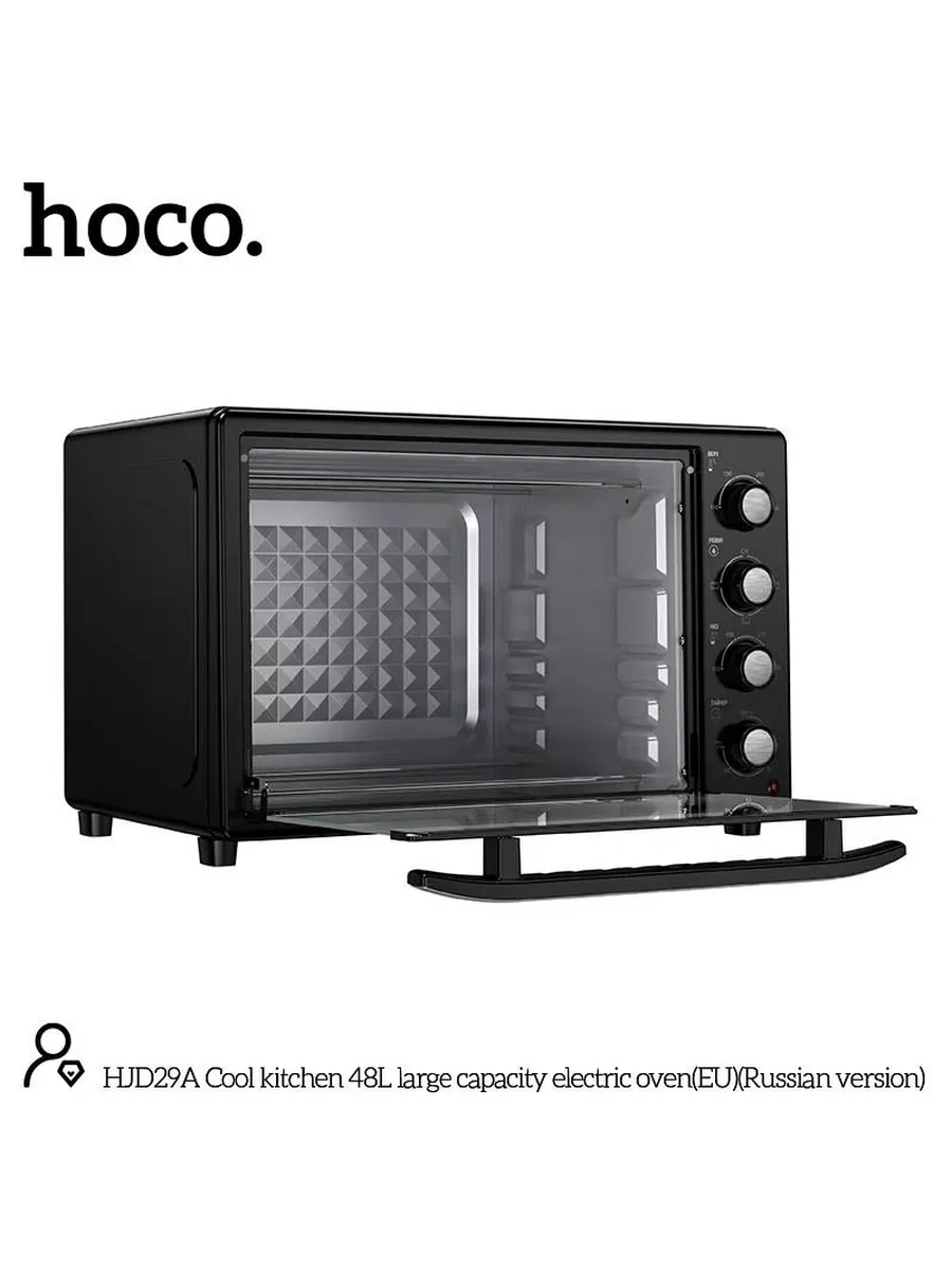 Hoco HJD29A Cool Kitchen Электрическая духовка 48L – большая вместимость (EU), черный [2]
