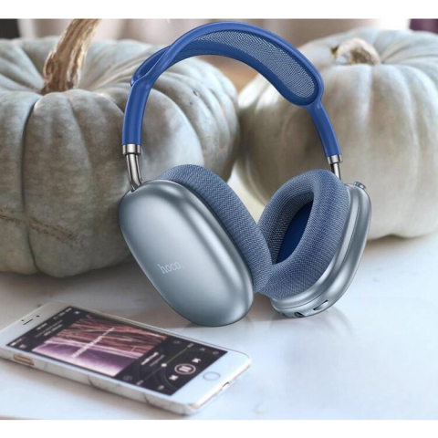 W55 Pleasing Bluetooth Наушники – Небесно-голубые [1]