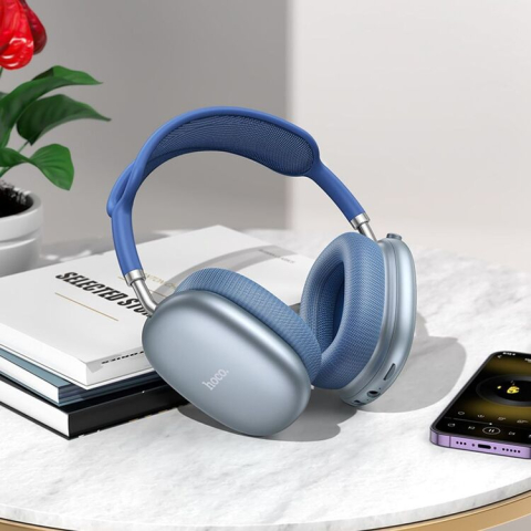 W55 Pleasing Bluetooth Наушники – Небесно-голубые [2]