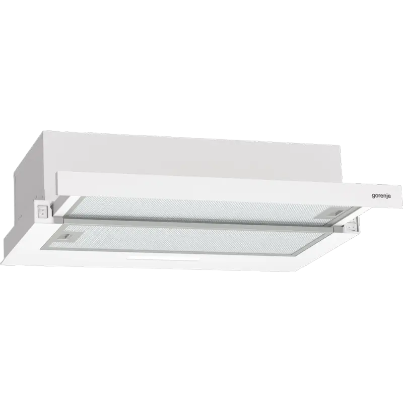 Hotă telescopică încorporabilă Gorenje TH60E3W (60 cm, Alb, 350 m³/h, 3 Viteze, LED, Filtre Aluminiu) [3]