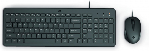 Tastaturi si Mouse - HP 150 Wired Mouse and Keyboard, Black ENG