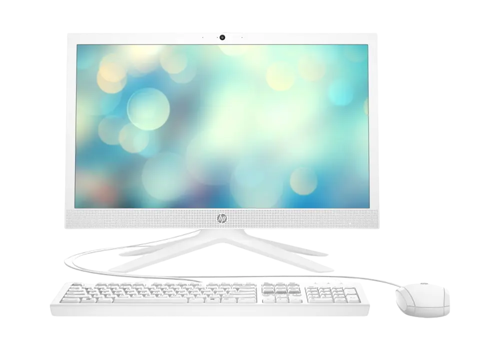 All in One PC - HP AIO 21 White (20.7" FHD Pentium J5040 2.0-3.2GHz, 4GB, 256GB, FreeDOS)