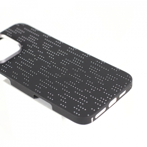 Husă VANTA Carbon cu Imprimeu Silkscreen și Pete cu Magsafe pentru iPhone 16 Pro Max, Alb Galaxy [2]