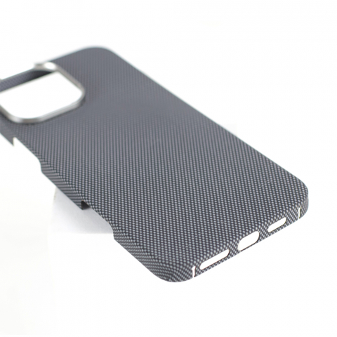 Husă VANTA Carbon Inel Simplu 600D cu Magsafe pentru iPhone 16, Alb Simplu [2]