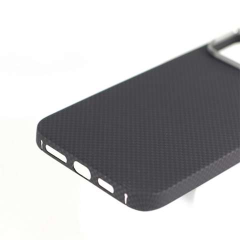 Husă VANTA Carbon Inel Simplu 600D cu Magsafe pentru iPhone 16 Pro, Negru Simplu [2]