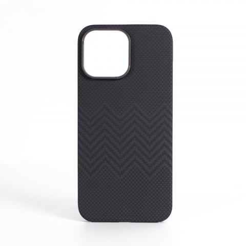 Huse pentru smartphone - Husă VANTA Carbon Inel Țesut M cu Magsafe pentru iPhone 16 Pro Max, Negru M