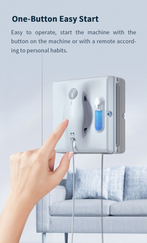 Hutt Robot Vacuum Cleaner for Window W8, White [1]