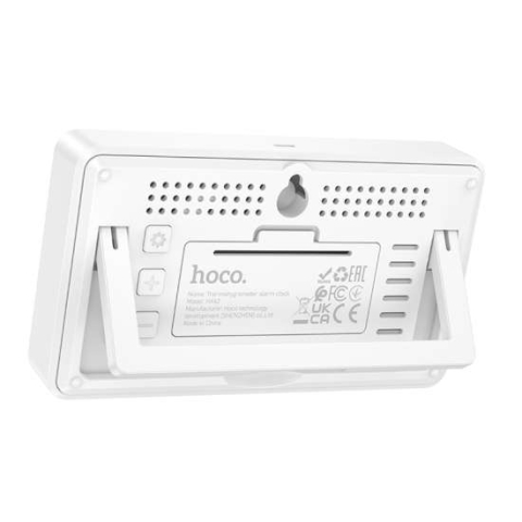 HX42 Ceas de alarmă electronic de interior cu termometru și higrometru – Alb [3]