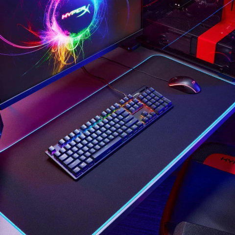Tastatură Mecanică Gaming HYPERX Alloy Origins PBT (HyperX Aqua, US Layout) – Durabilitate extremă și precizie tactilă [7]